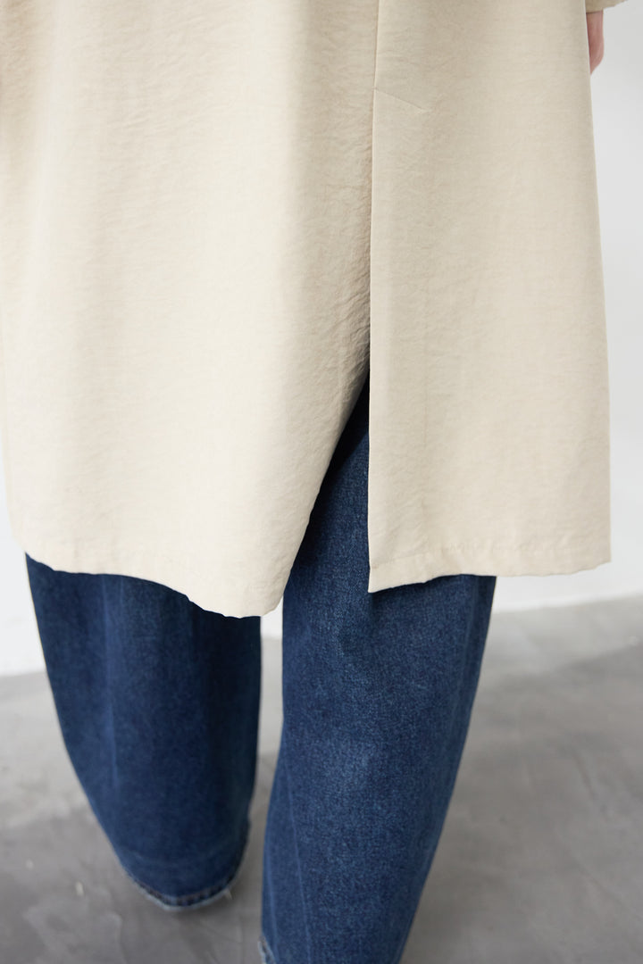 サイドスリット・ベーシックトレンチコート