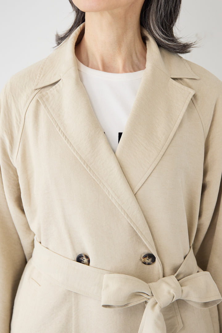 サイドスリット・ベーシックトレンチコート