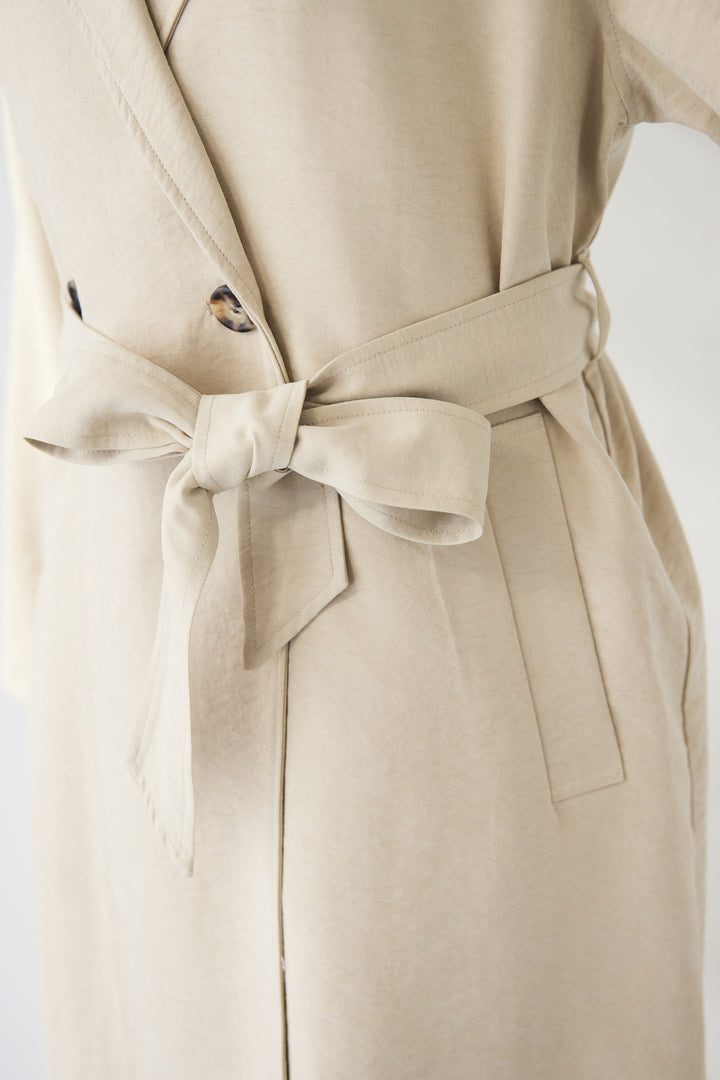 サイドスリット・ベーシックトレンチコート