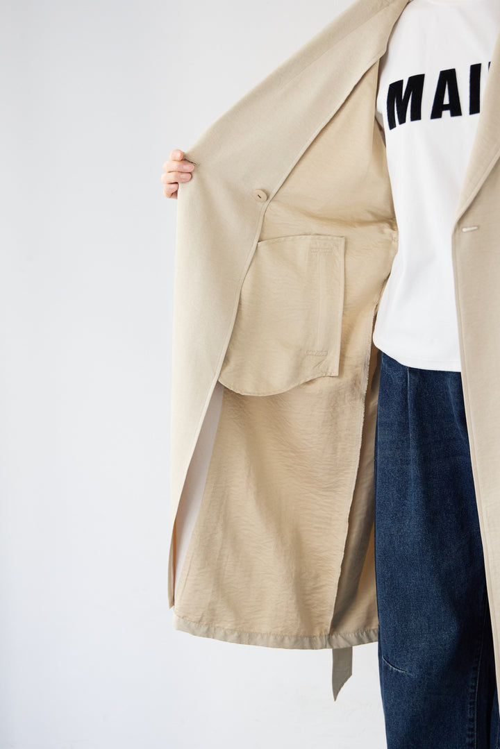 サイドスリット・ベーシックトレンチコート