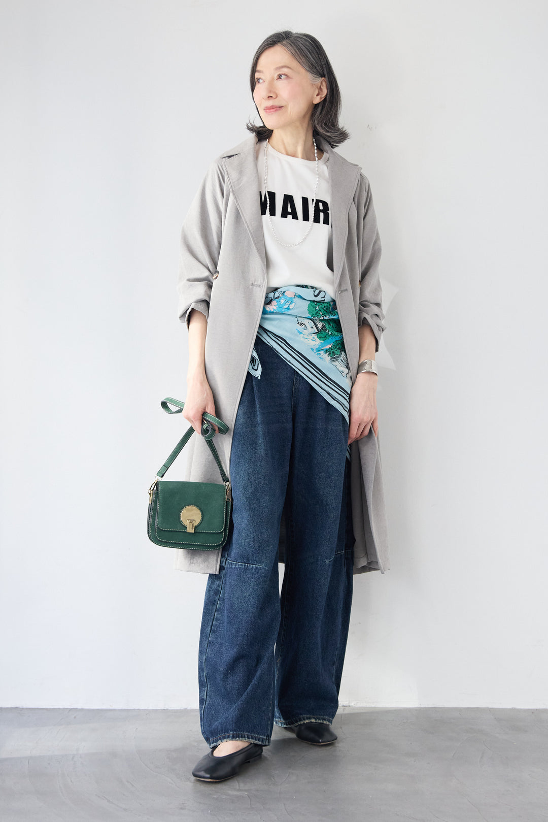 サイドスリット・ベーシックトレンチコート