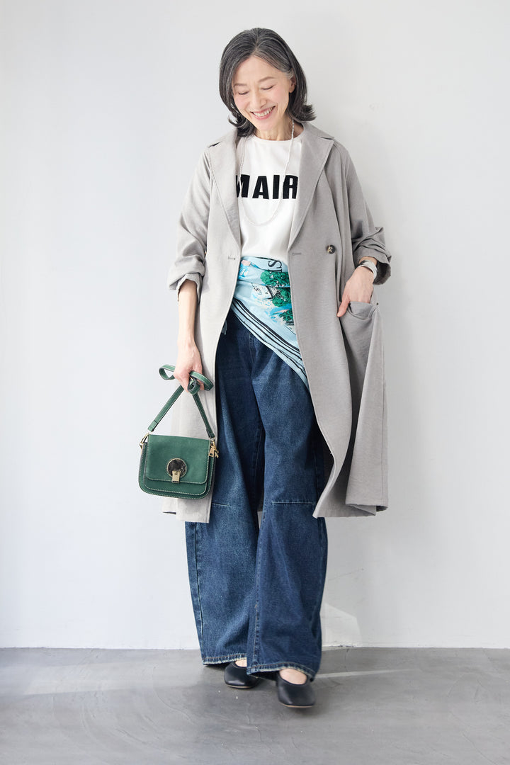 サイドスリット・ベーシックトレンチコート