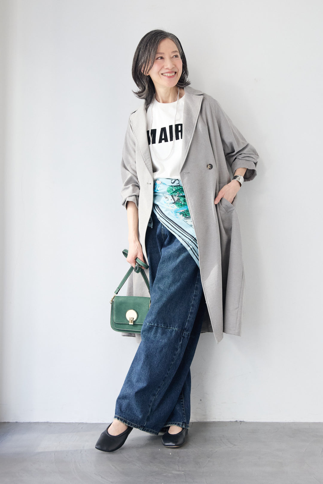 サイドスリット・ベーシックトレンチコート