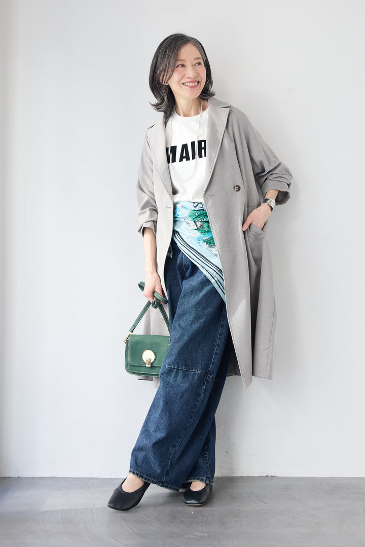 サイドスリット・ベーシックトレンチコート