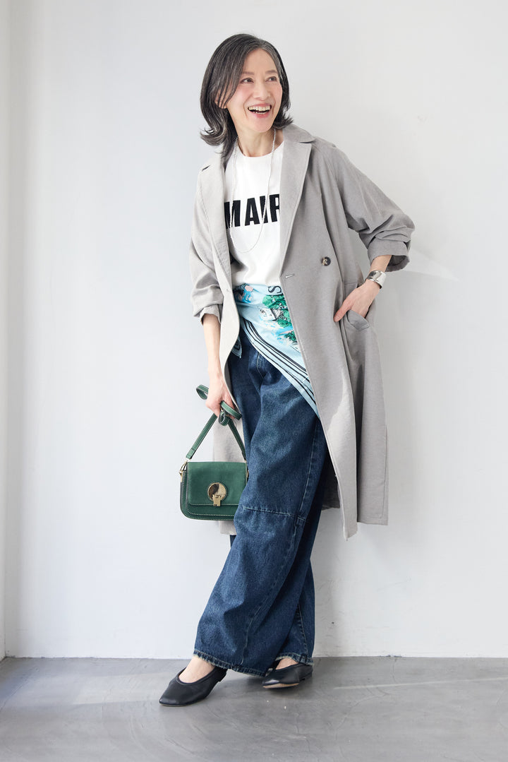 サイドスリット・ベーシックトレンチコート