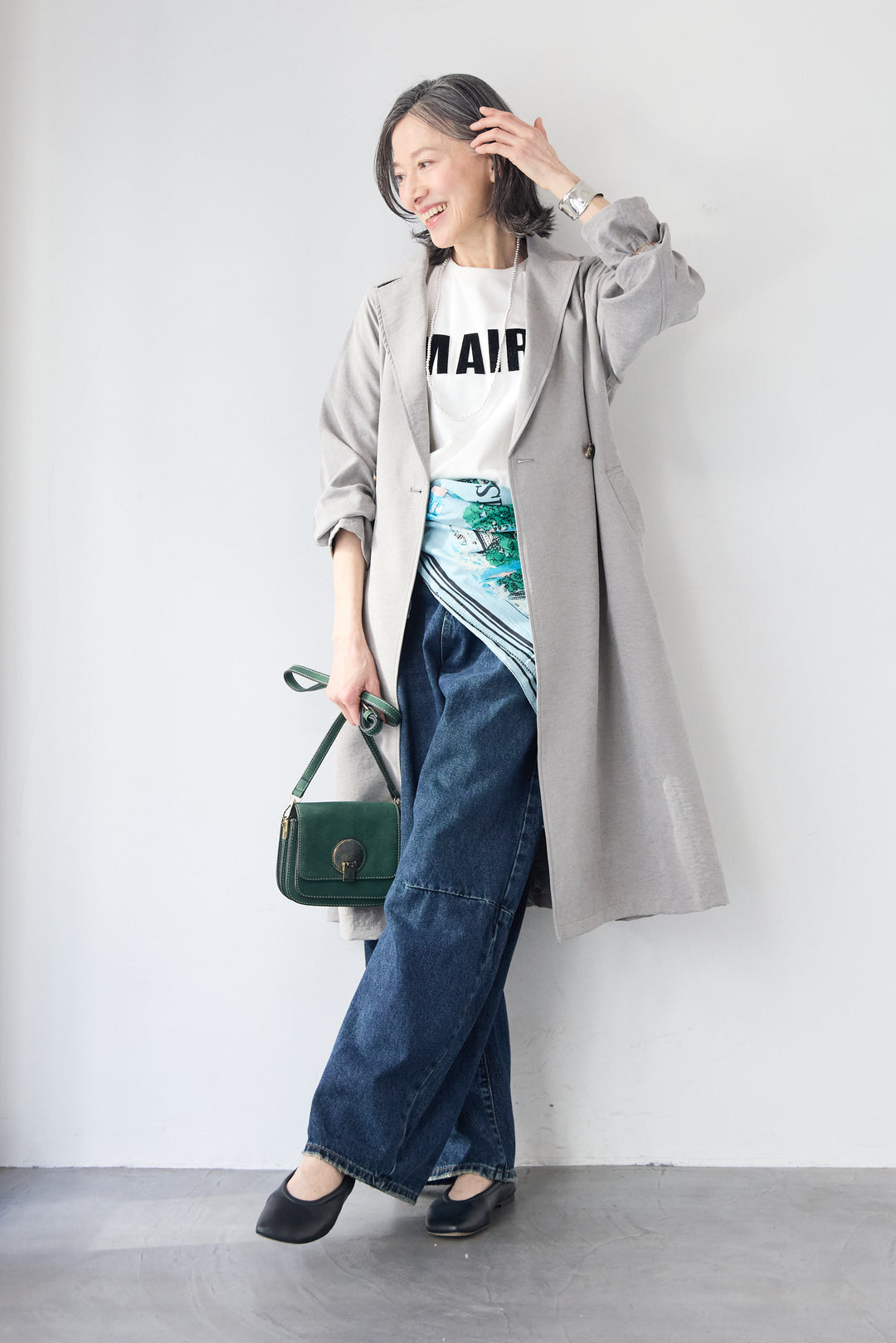 サイドスリット・ベーシックトレンチコート