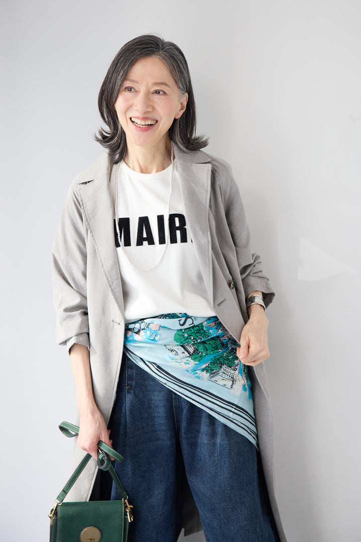 サイドスリット・ベーシックトレンチコート