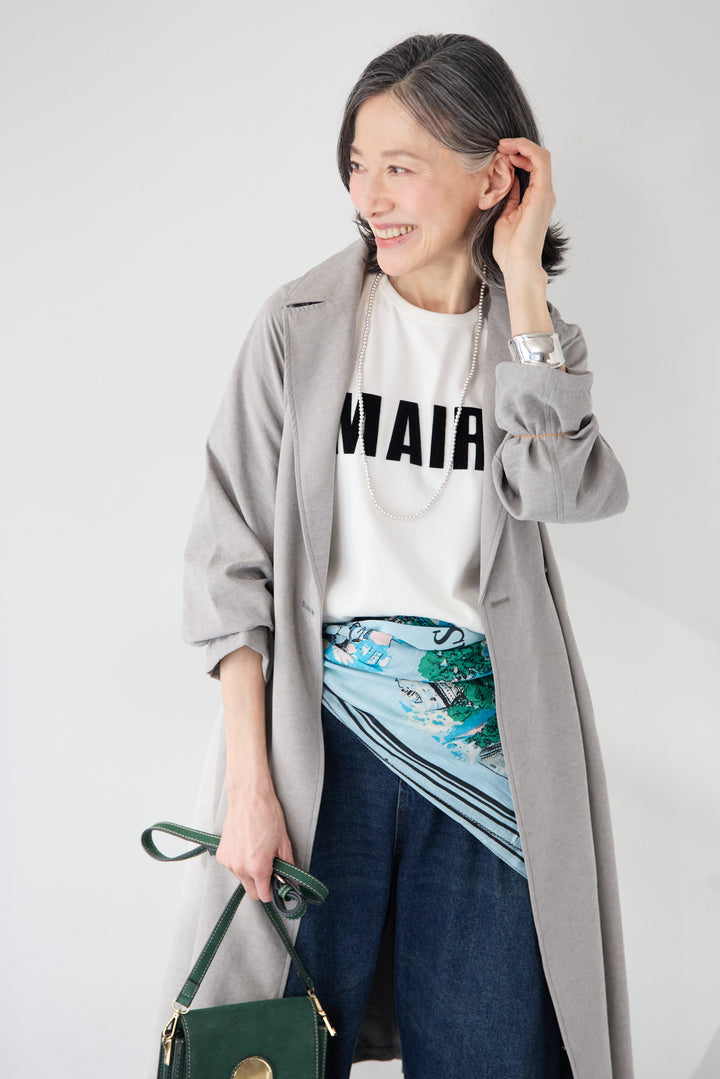 サイドスリット・ベーシックトレンチコート