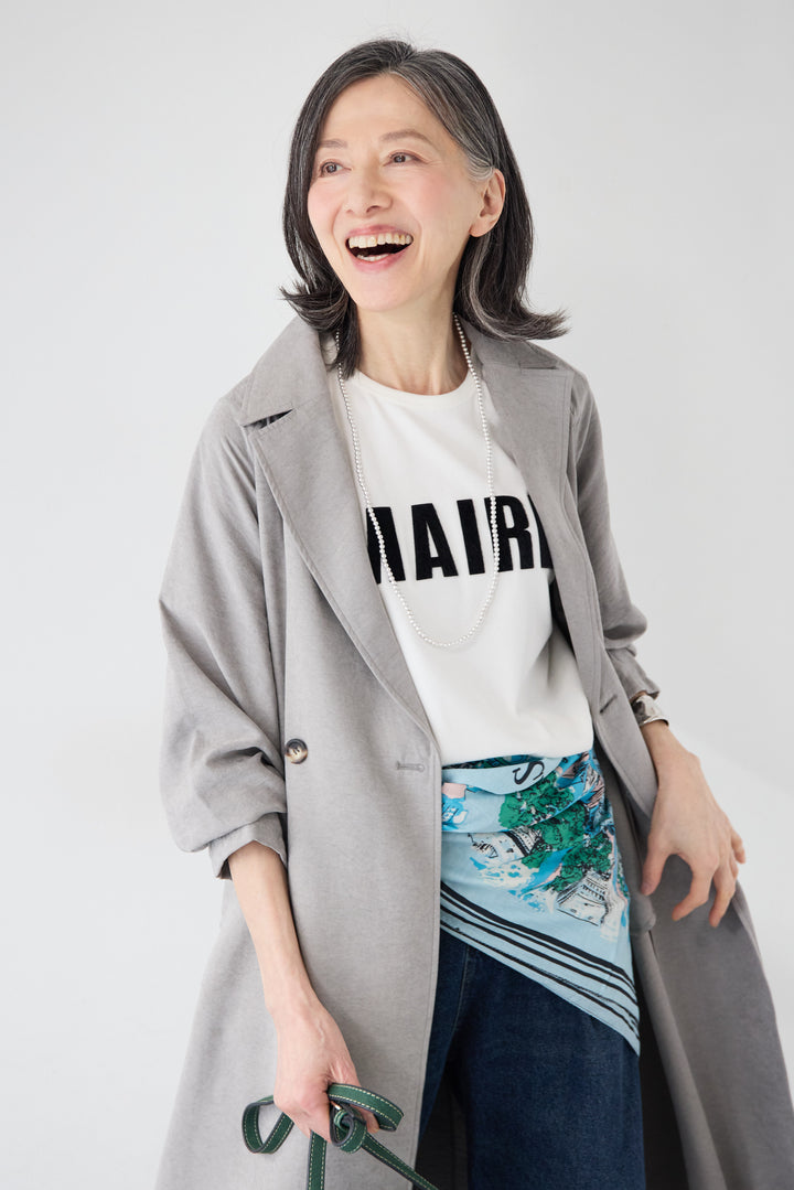 サイドスリット・ベーシックトレンチコート