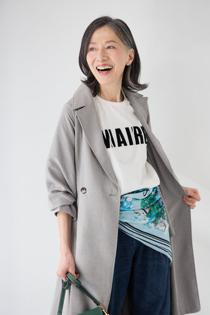 サイドスリット・ベーシックトレンチコート