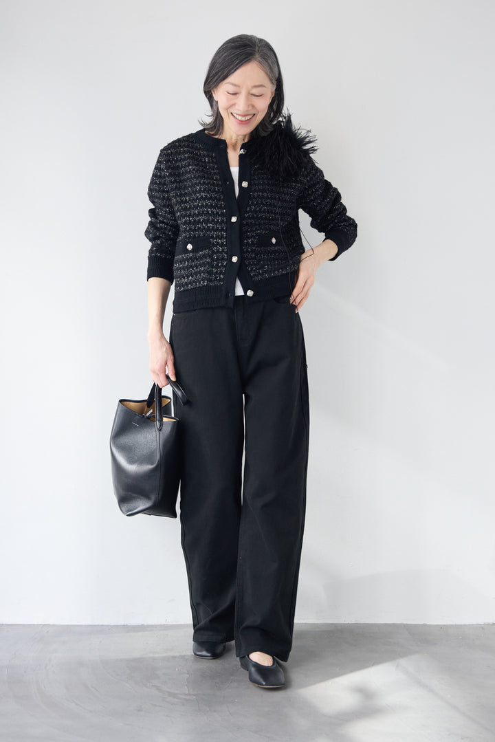 ボリュームマラボーファー コサージュ