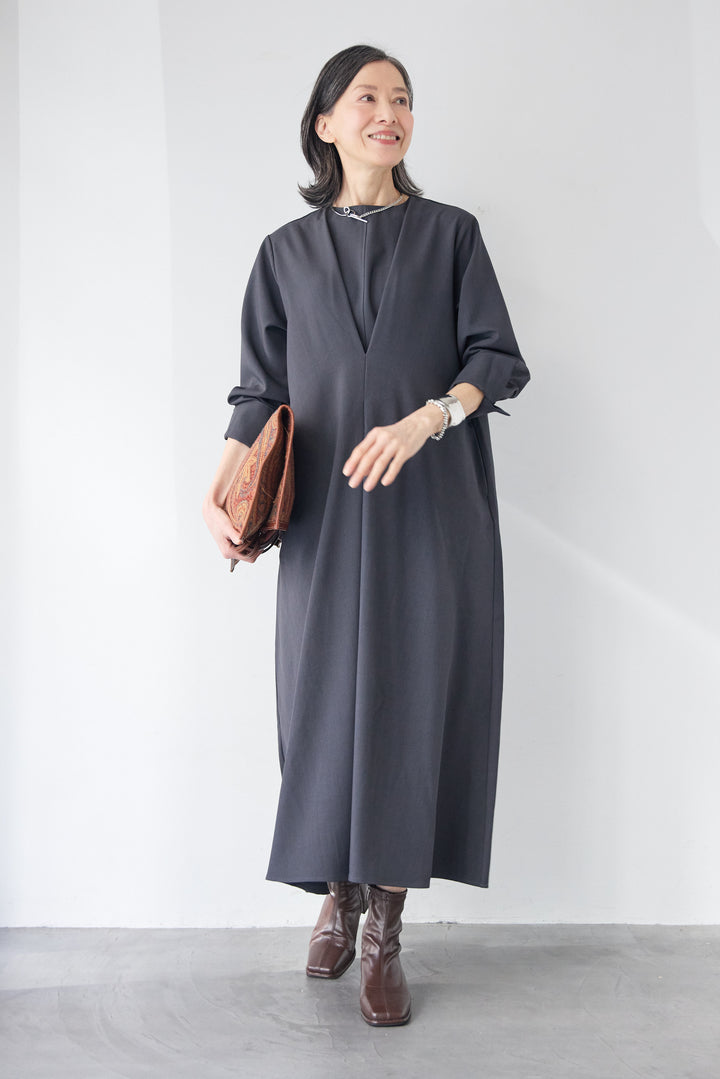 シルバーカーブ チェーンネックレス