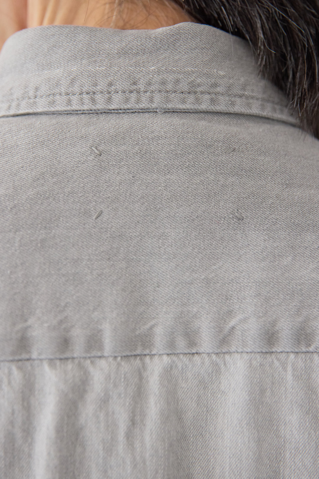 コットンデニム ボリュームスリーブ ブラウス（セットアップ対応）