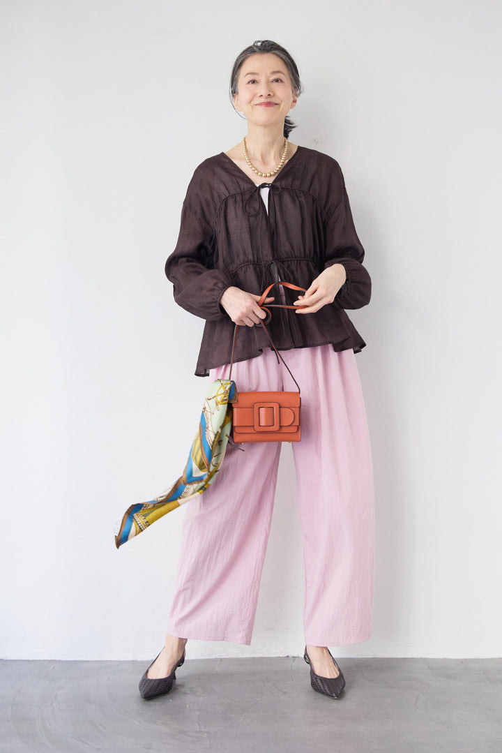 エアリーワッシャー・ボリュームワイドパンツ