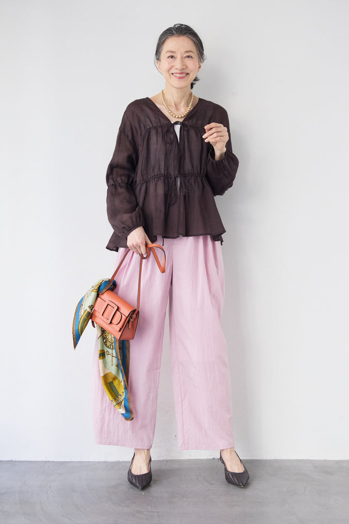 エアリーワッシャー・ボリュームワイドパンツ