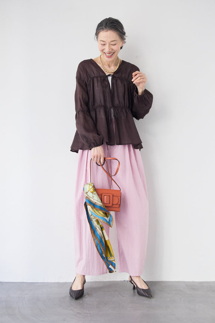 エアリーワッシャー・ボリュームワイドパンツ