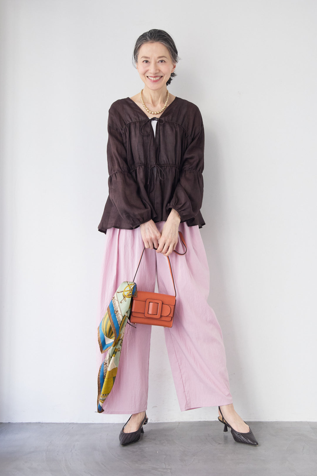 エアリーワッシャー・ボリュームワイドパンツ