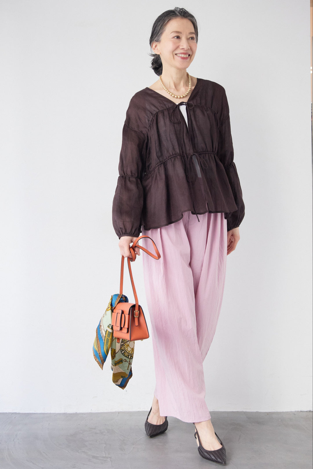 エアリーワッシャー・ボリュームワイドパンツ