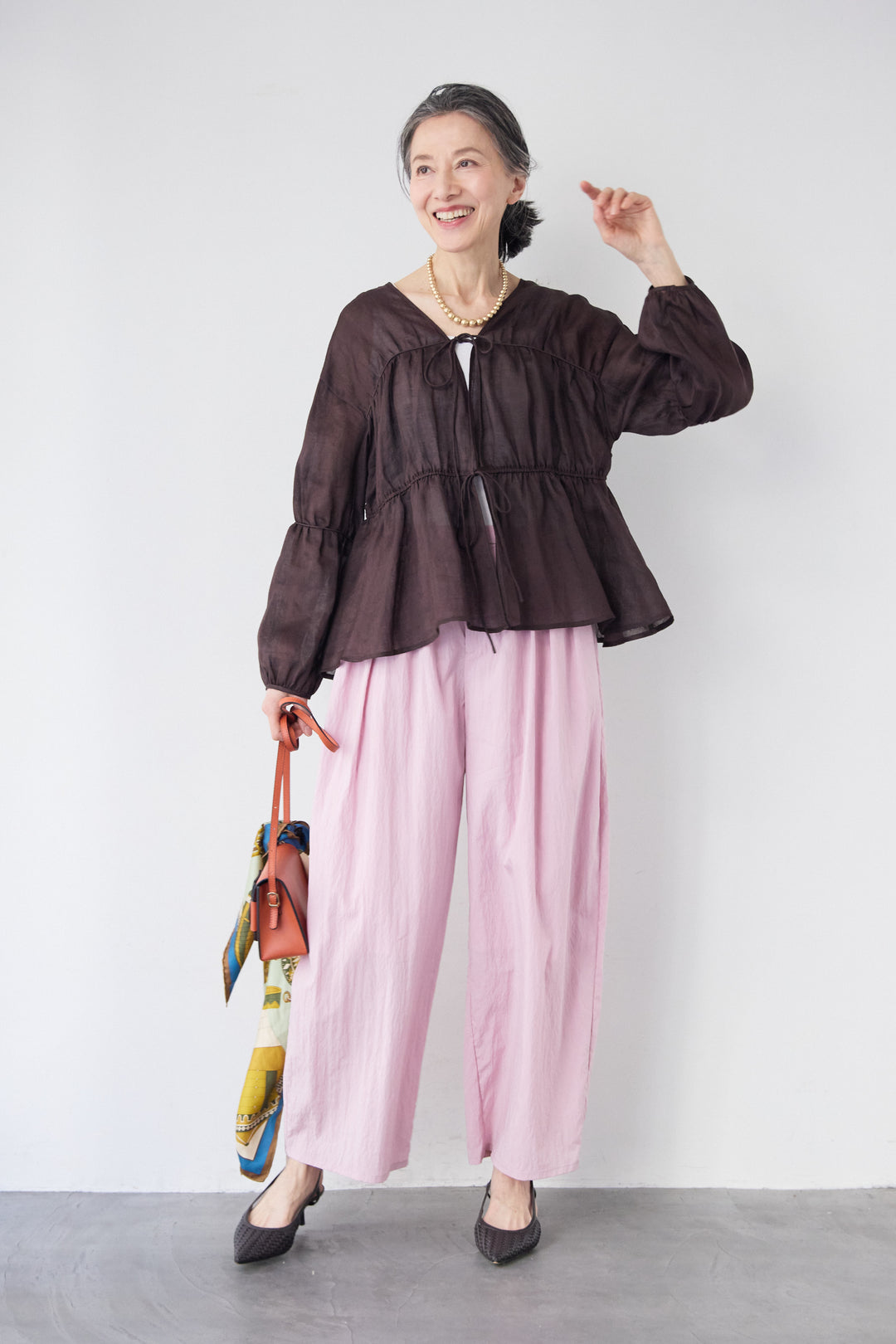 エアリーワッシャー・ボリュームワイドパンツ