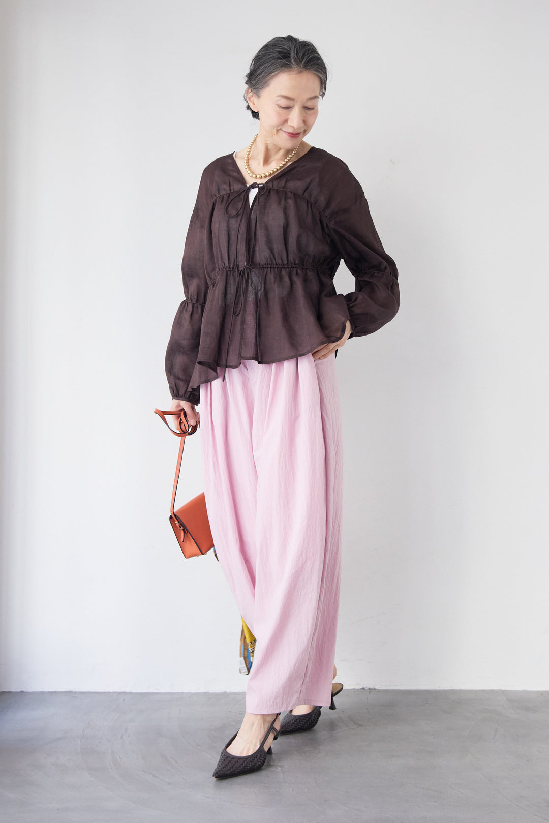 エアリーワッシャー・ボリュームワイドパンツ