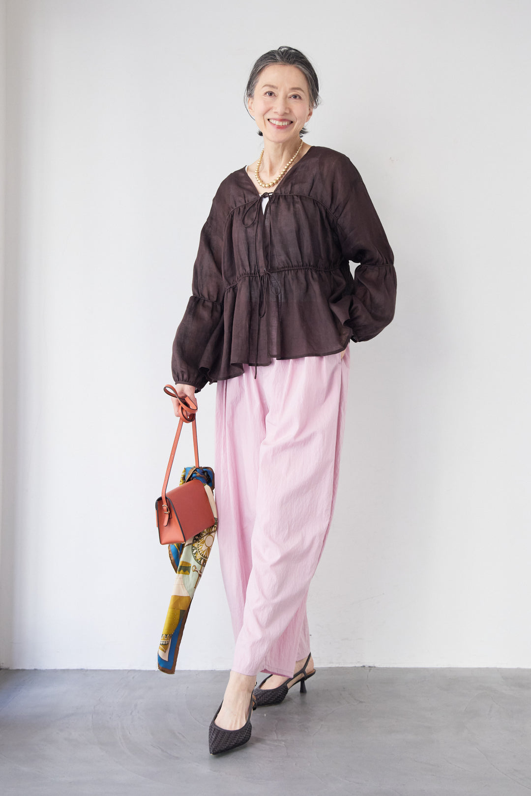 エアリーワッシャー・ボリュームワイドパンツ