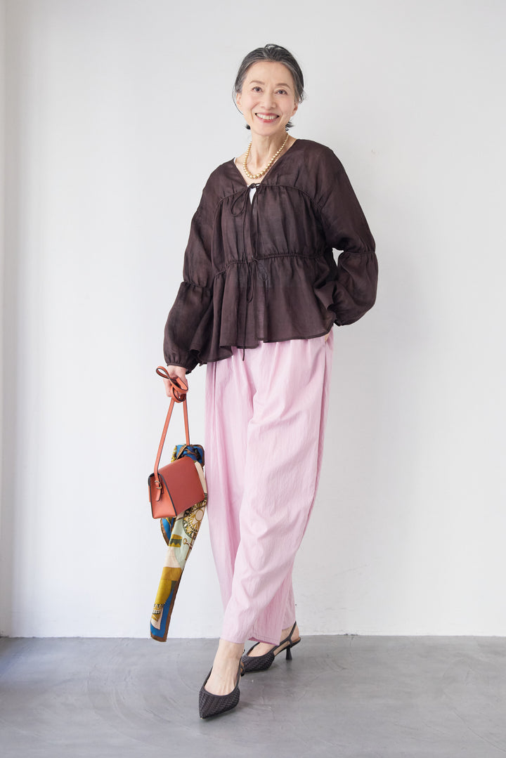 エアリーワッシャー・ボリュームワイドパンツ