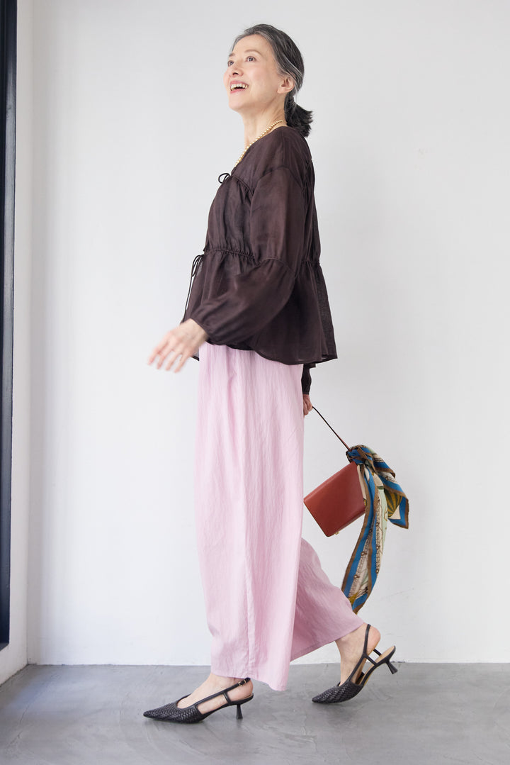 エアリーワッシャー・ボリュームワイドパンツ