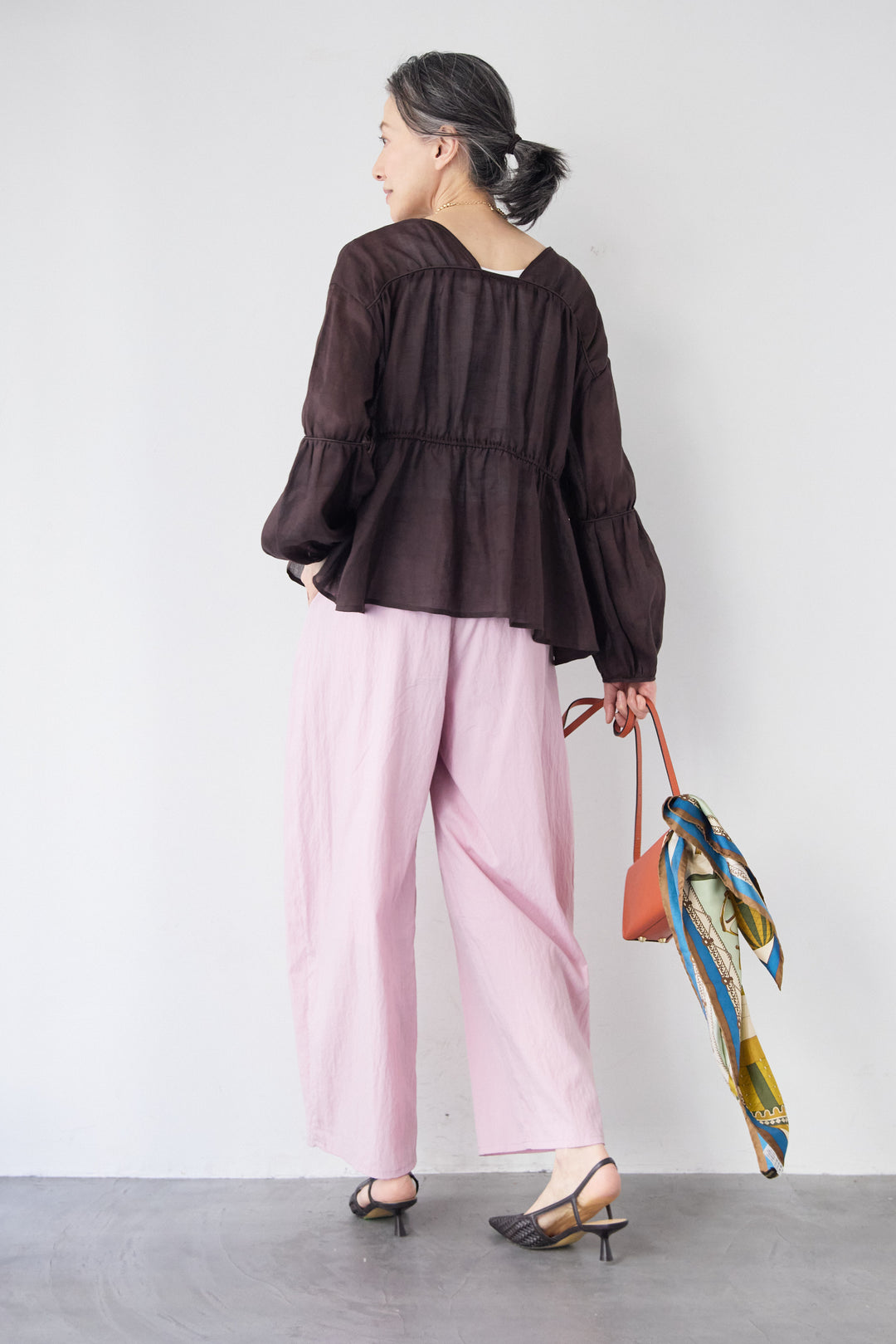 エアリーワッシャー・ボリュームワイドパンツ