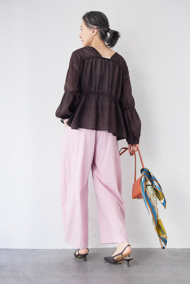 エアリーワッシャー・ボリュームワイドパンツ