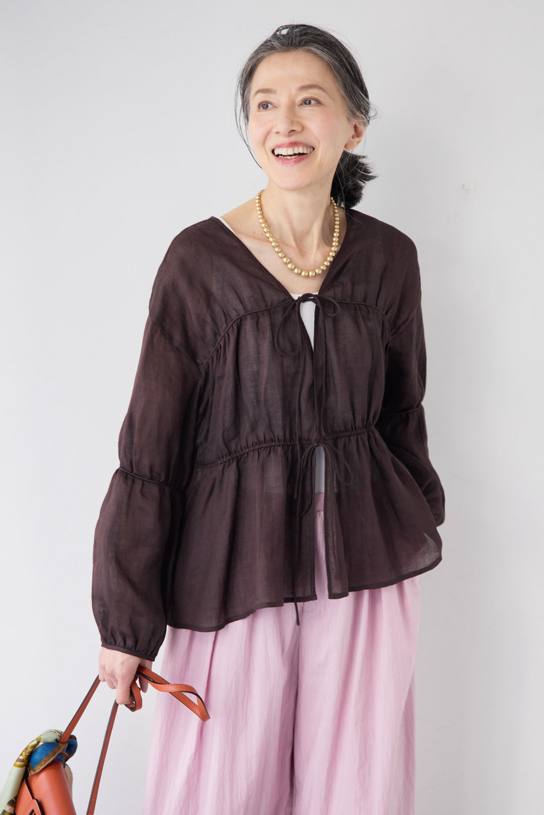 エアリーワッシャー・ボリュームワイドパンツ