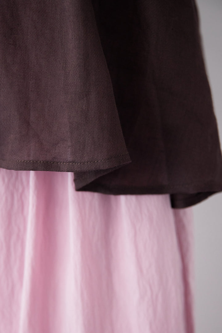 エアリーリネン・ドロストギャザーブラウス