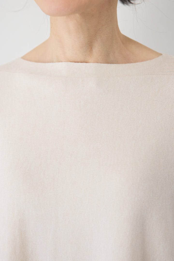 [SET]ボートネック・ドルマン・オーバーサイズプルオーバー+センタープレス・ストレートワイドスラックス(2set)