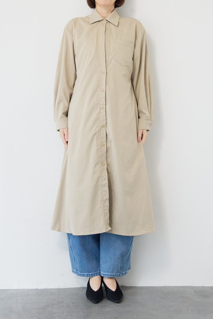 レイヤードシャツデザイン ワンピース