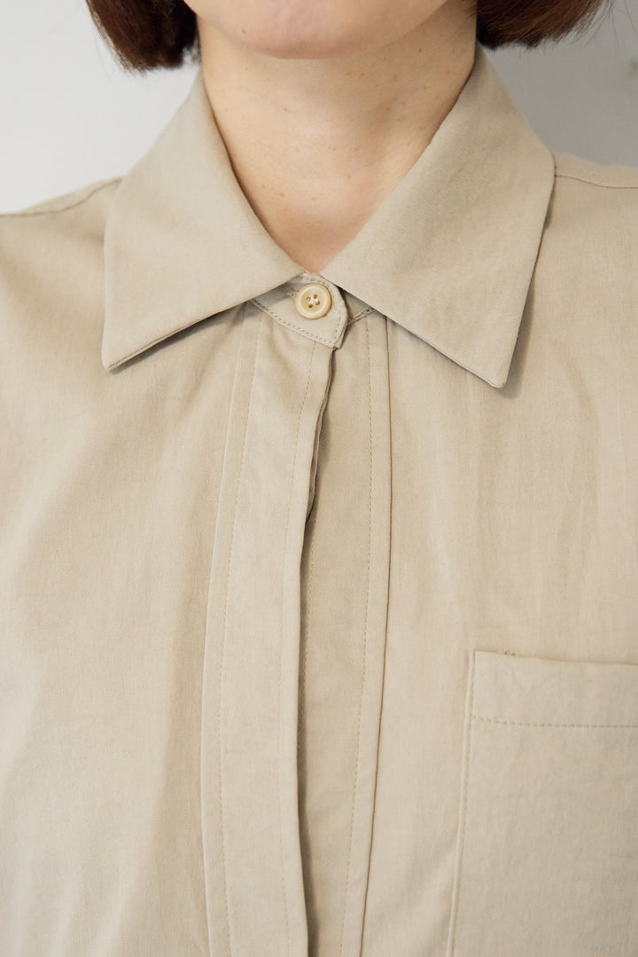 レイヤードシャツデザイン ワンピース