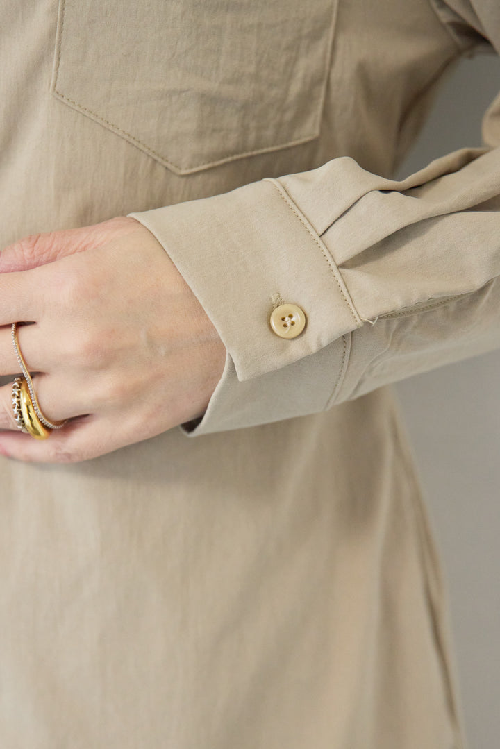 レイヤードシャツデザイン ワンピース