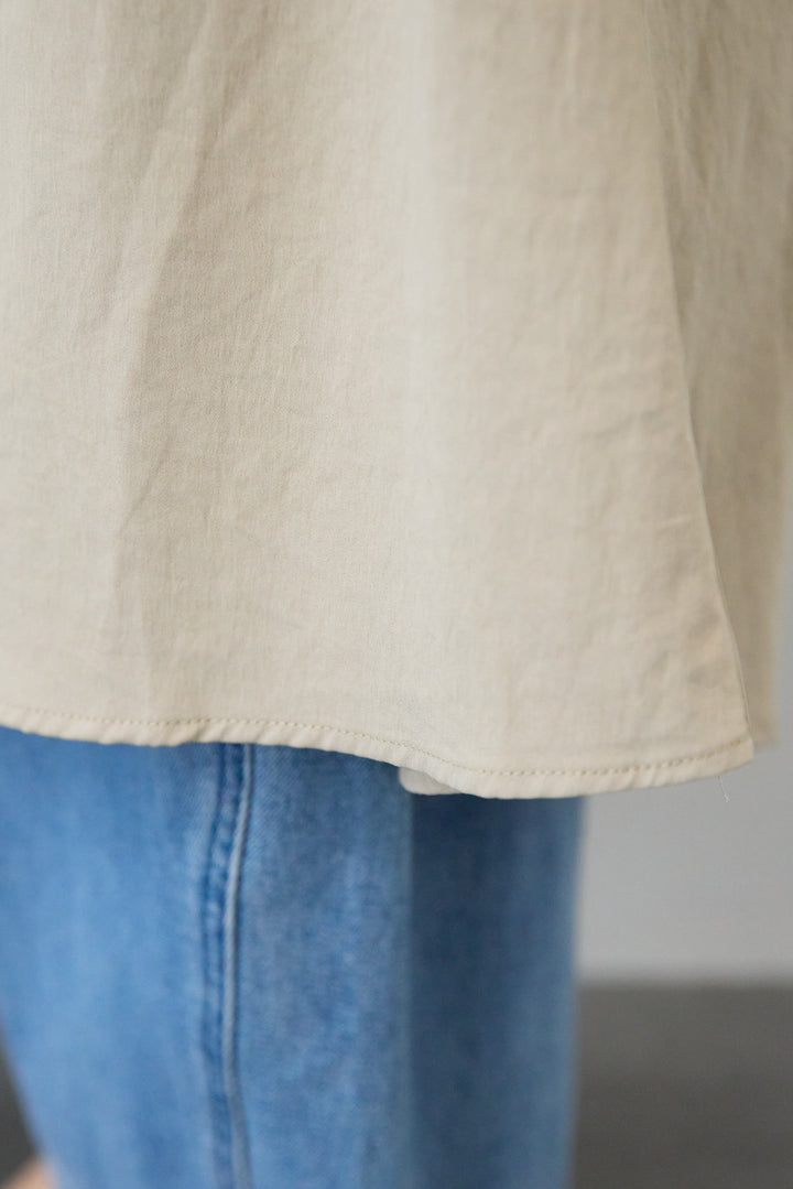 レイヤードシャツデザイン ワンピース