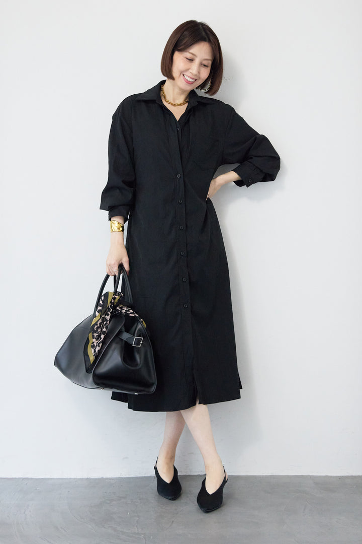 レイヤードシャツデザイン ワンピース