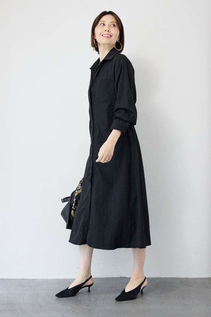 レイヤードシャツデザイン ワンピース