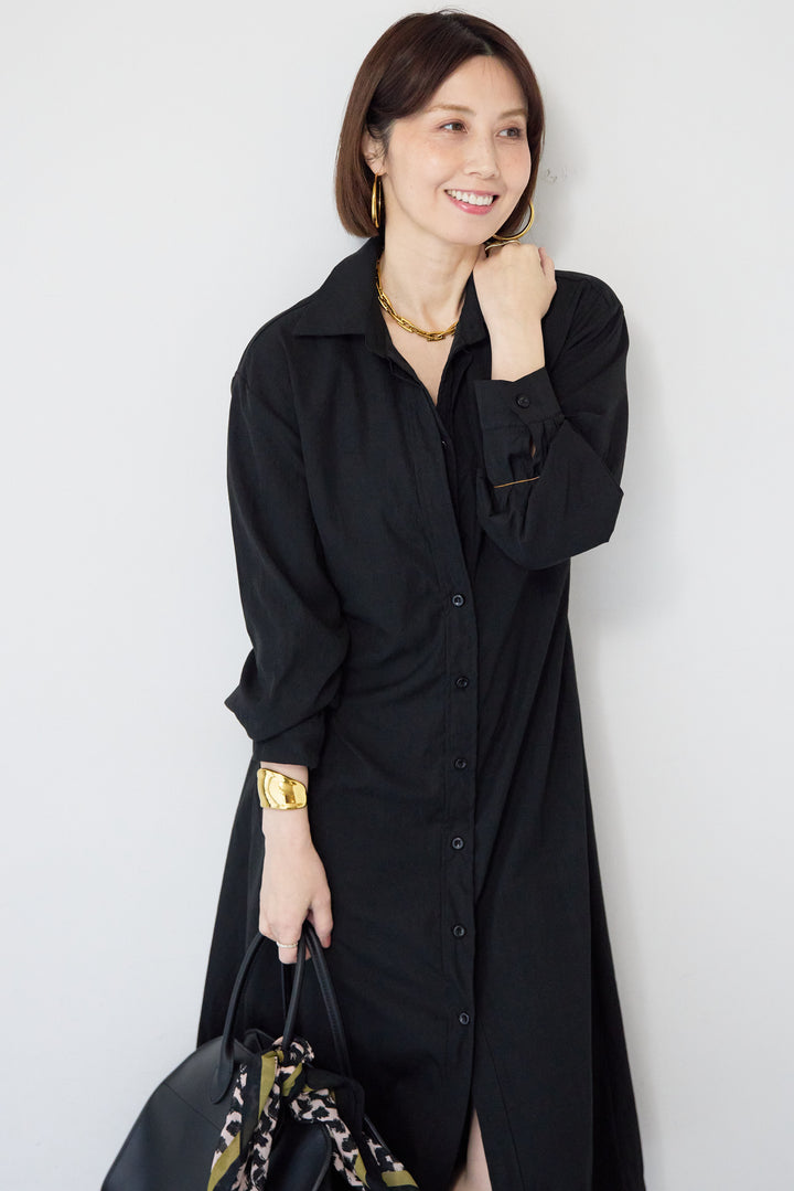 レイヤードシャツデザイン ワンピース