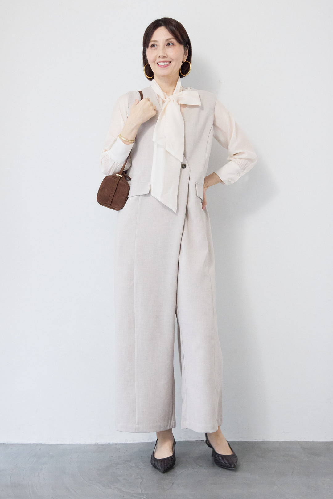 リネンライクオールインワン