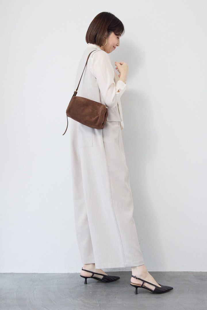 ソフトシフォン ボウタイトップス