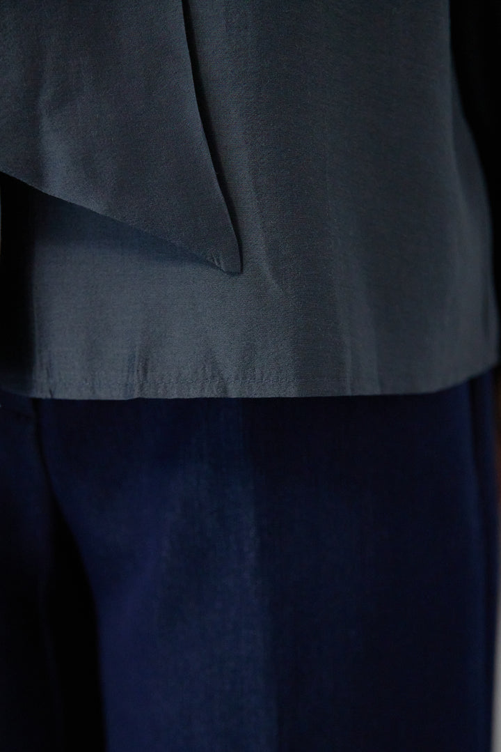 ソフトシフォン ボウタイトップス