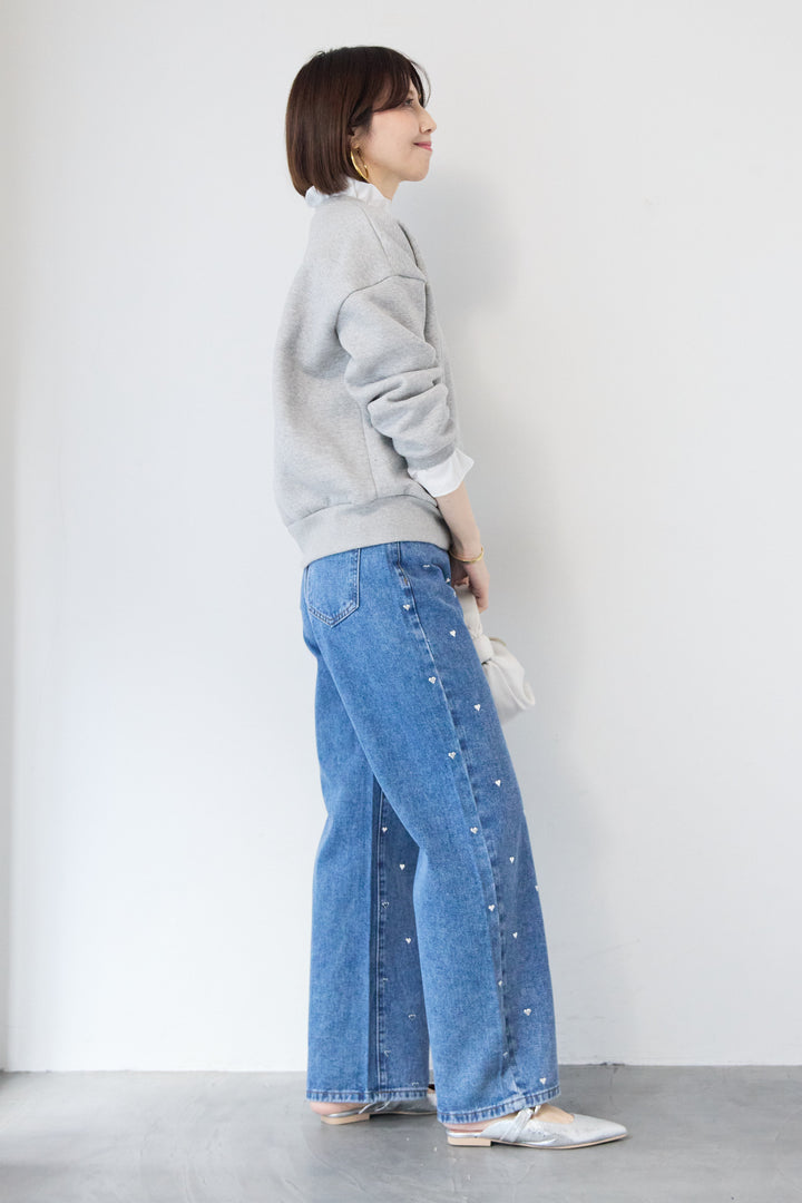 フリルレイヤードスウェットトップス