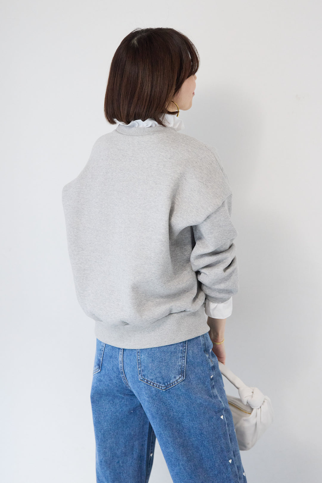 フリルレイヤードスウェットトップス