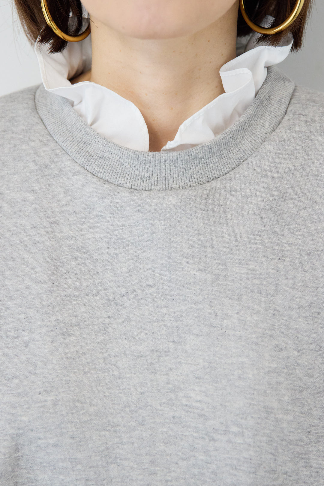 フリルレイヤードスウェットトップス