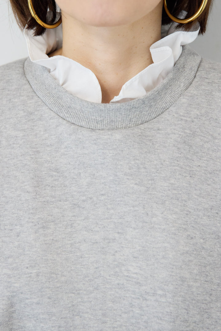 フリルレイヤードスウェットトップス