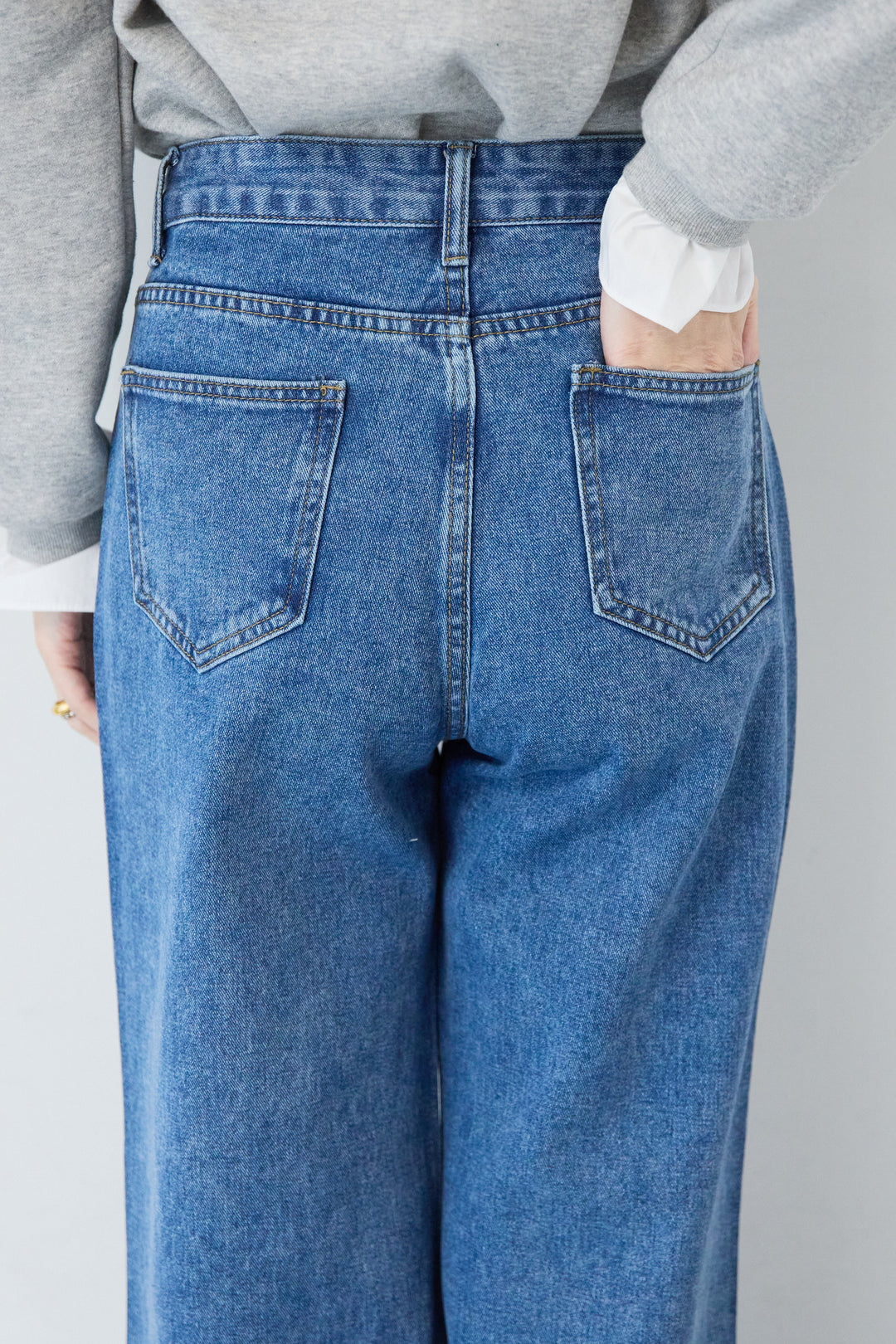 ハートスタッズ デニムパンツ