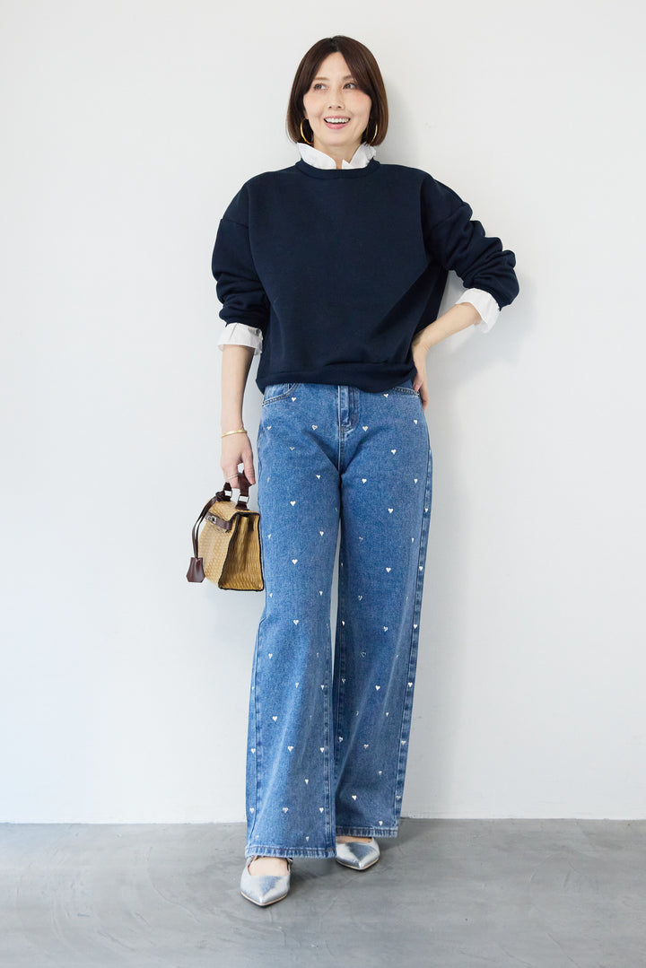 フリルレイヤードスウェットトップス