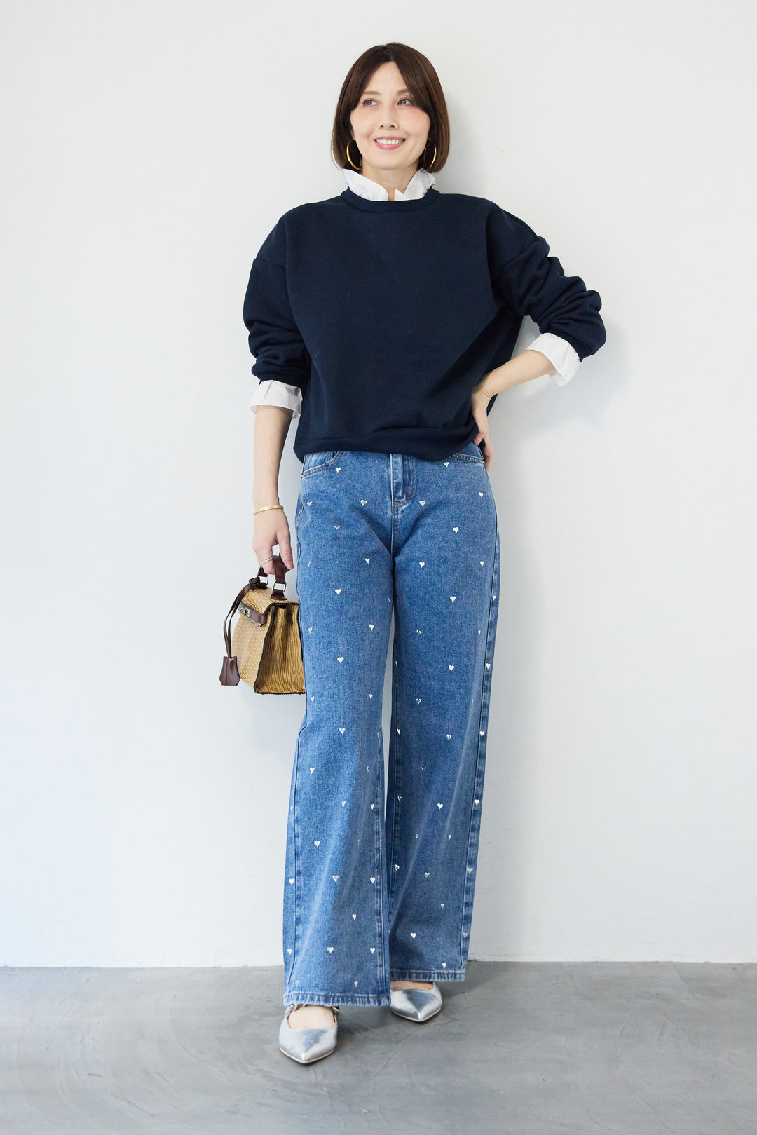 フリルレイヤードスウェットトップス