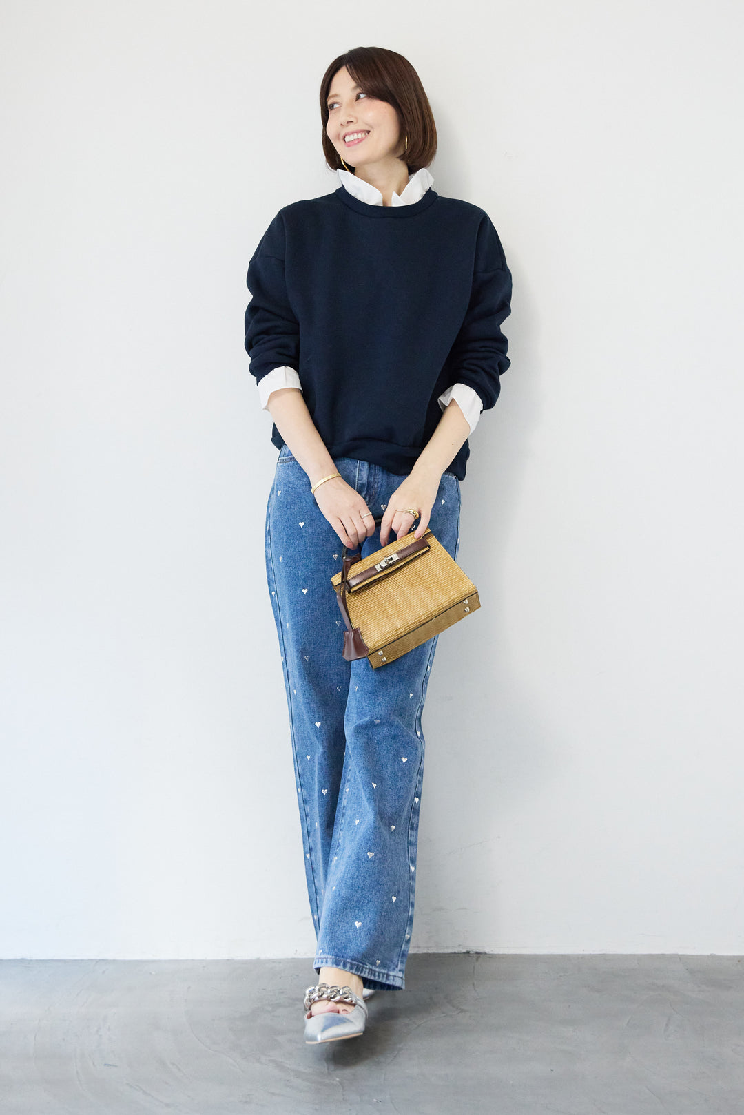 フリルレイヤードスウェットトップス